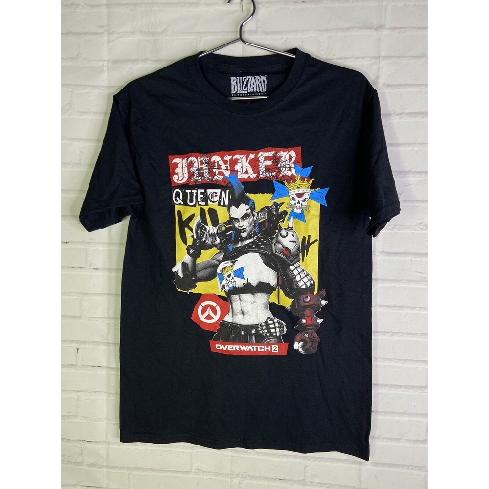NEW Overwatch 2 Junker Queen Licensed Graphic Print Tee T-Shirt Unisex Size S